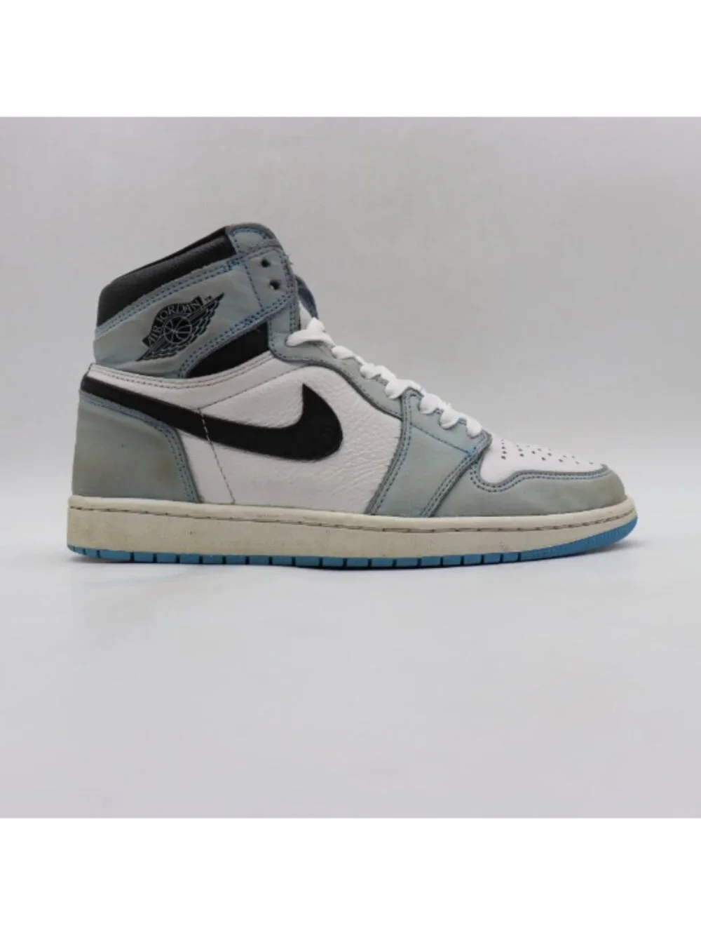 Nike Jordan 1 Retro High OG Men's Size 8 University Blue Sneakers 555088-134